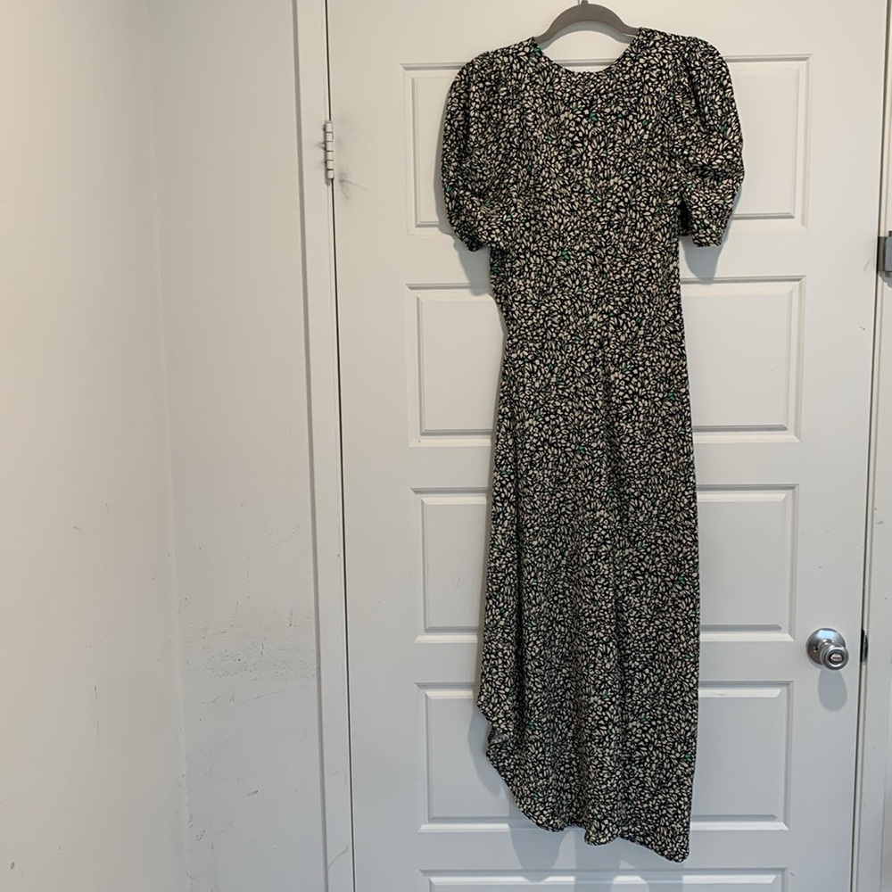 A New Day Crepe Short Sleeve Floral Midi Dress - Picture 12 of 13
